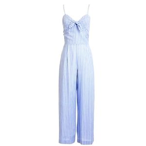 J Crew Tie-front jumpsuit in stripe